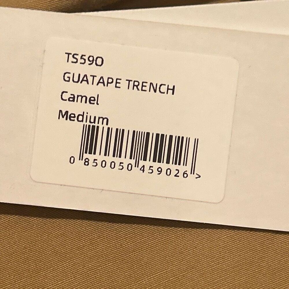 The Lulo Project Guatape Trench Coat Camel Tan Chic Fall Contemporary Size M NWT - Picture 14 of 14